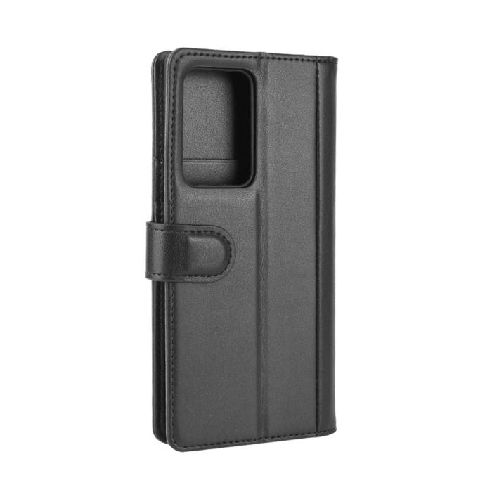 A-One Brand - Äkta Läder Fodral Till Samsung Galaxy Note 20 Ultra - Svart