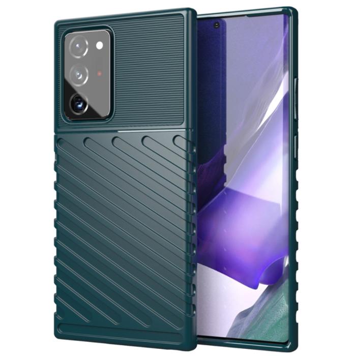 OEM - Thunder Twill Skal till Samsung Galaxy Note 20 Ultra - Green