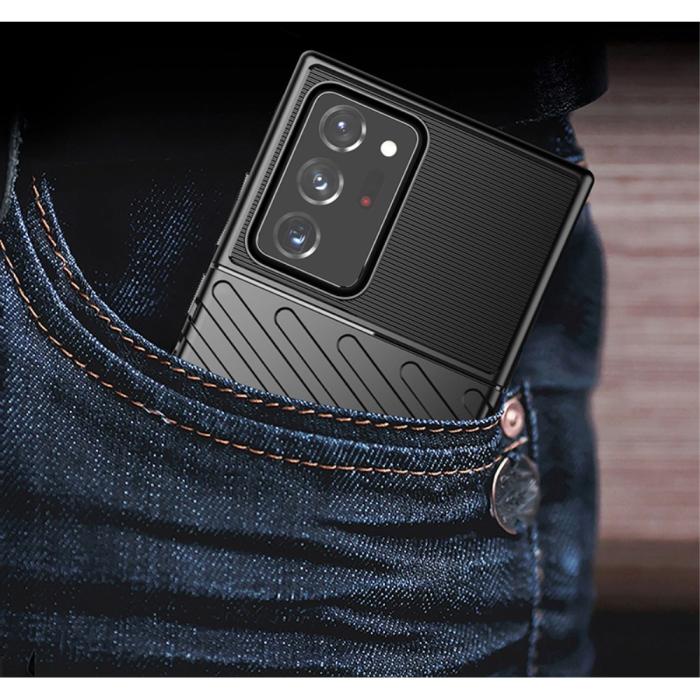 OEM - Thunder Twill Skal till Samsung Galaxy Note 20 Ultra - Svart
