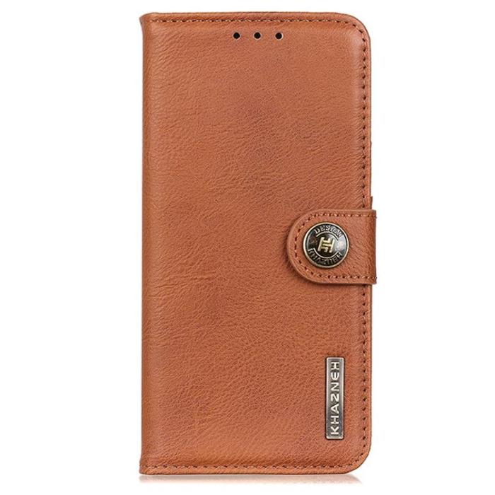 KHAZNEH - KHAZNEH Sony Xperia 5 IV Plånboksfodral PU-Läder - Brun