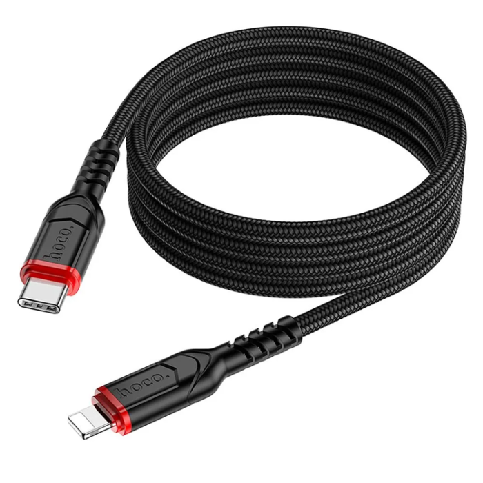 Hoco - HOCO USB-C till Lightning Kabel PD 3A 20W X59 1 m black