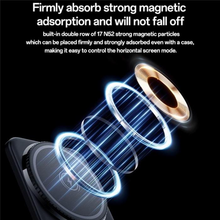 Yesido - YESIDO Magnetisk Trådlös Laddare 65W för Mobil/Watch/Earbuds med Digital klocka