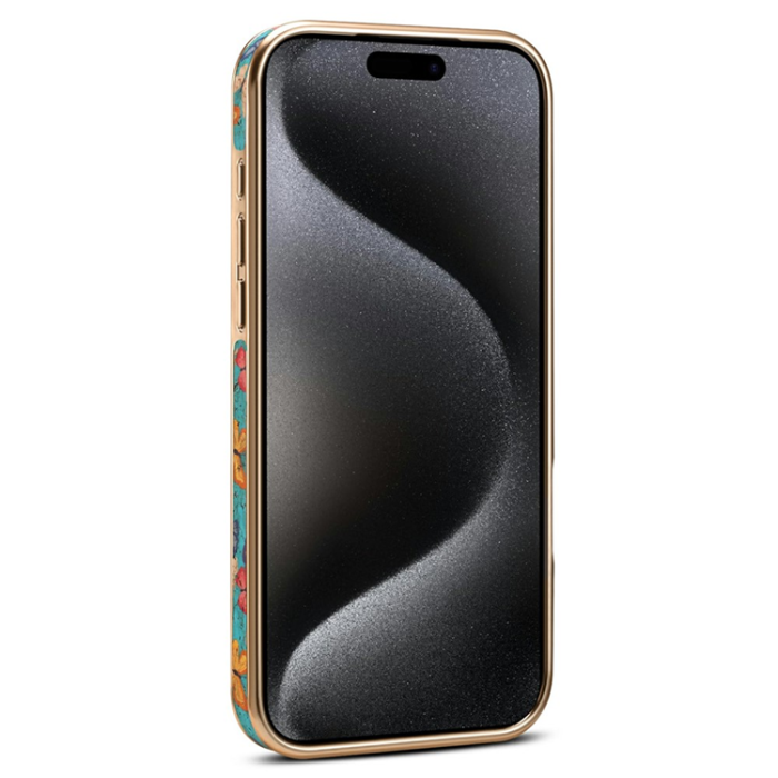 A-One Brand - iPhone 17 Pro Max Mobilskal MagSafe Electroplated Floral A22