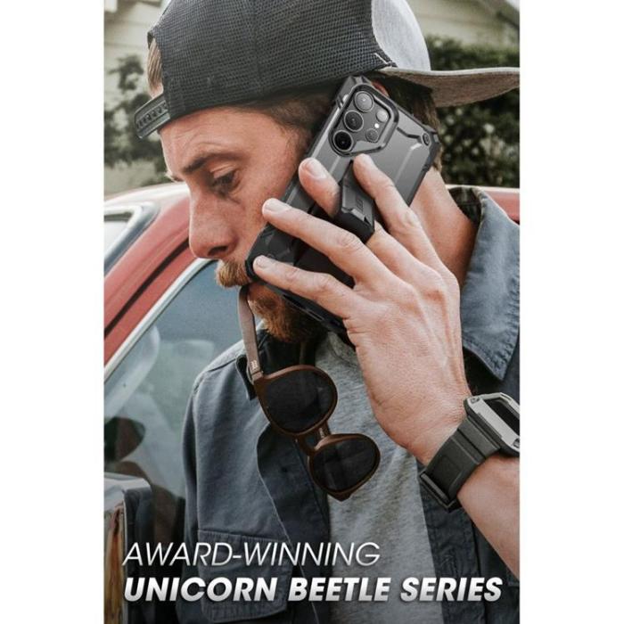 UTGATT - SupCase Galaxy S23 Ultra Skal Unicorn Beetle - Svart
