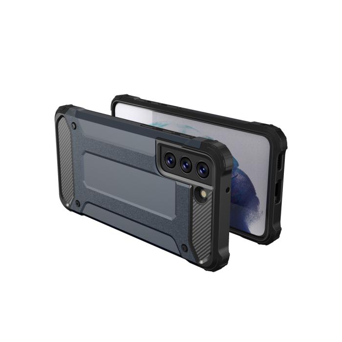 Ruhtel - Hybrid Armor Tough Rugged Skal Galaxy S21 FE - Silver