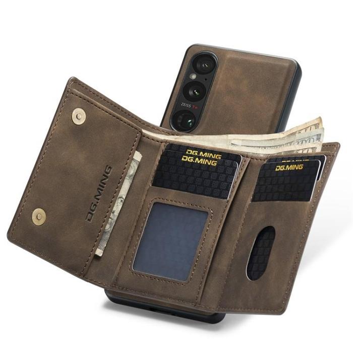 DG.MING - DG.MING Sony Xperia 1 V Mobilskal Korthållare M1 - Coffee