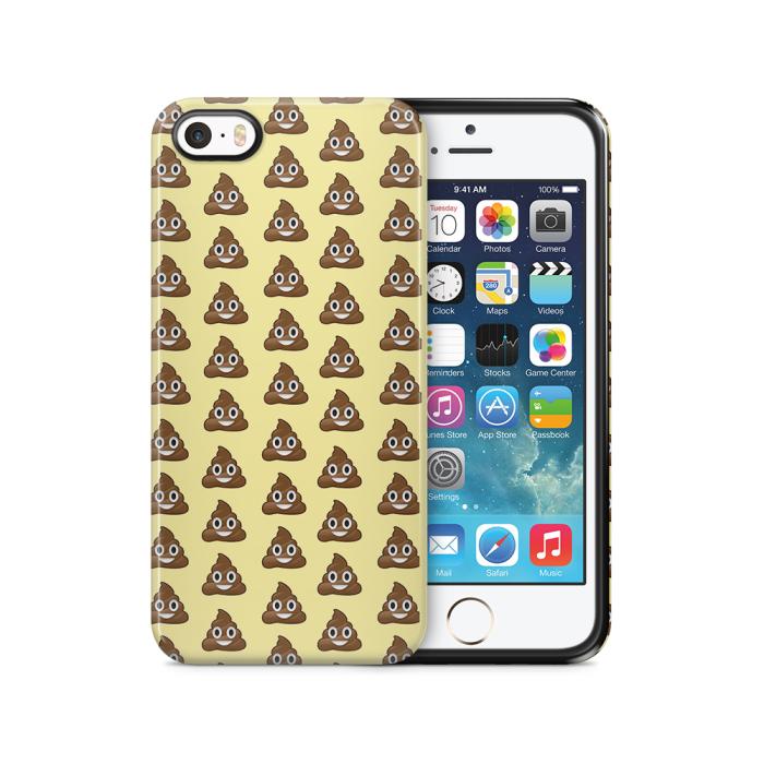 UTGATT5 - Tough mobilSkal till Apple iPhone SE/5S/5 - Emoji - Bajs