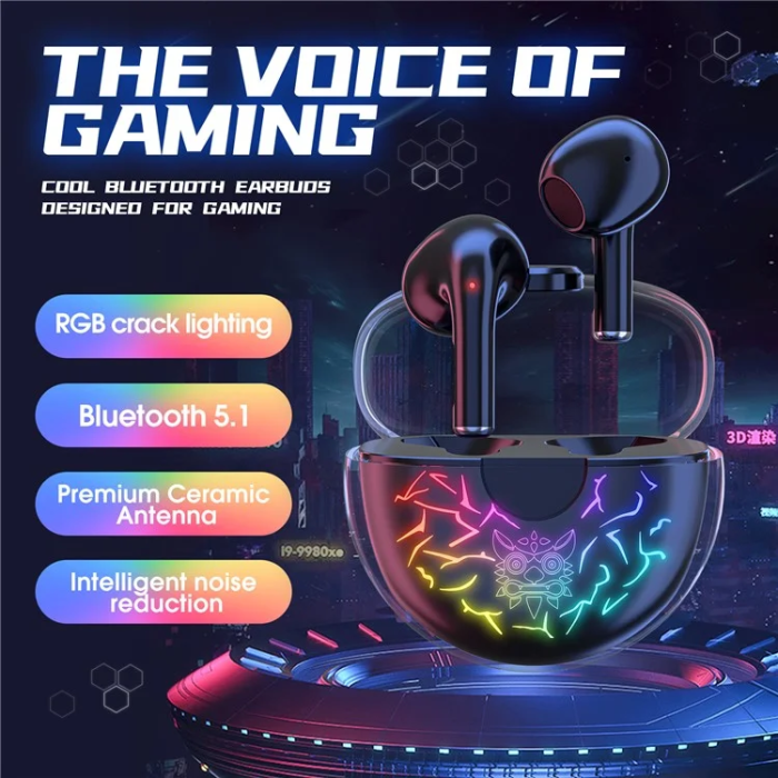 ONIKUMA - ONIKUMA In-Ear Gaming Hörlurar Bluetooth T35 - Svart