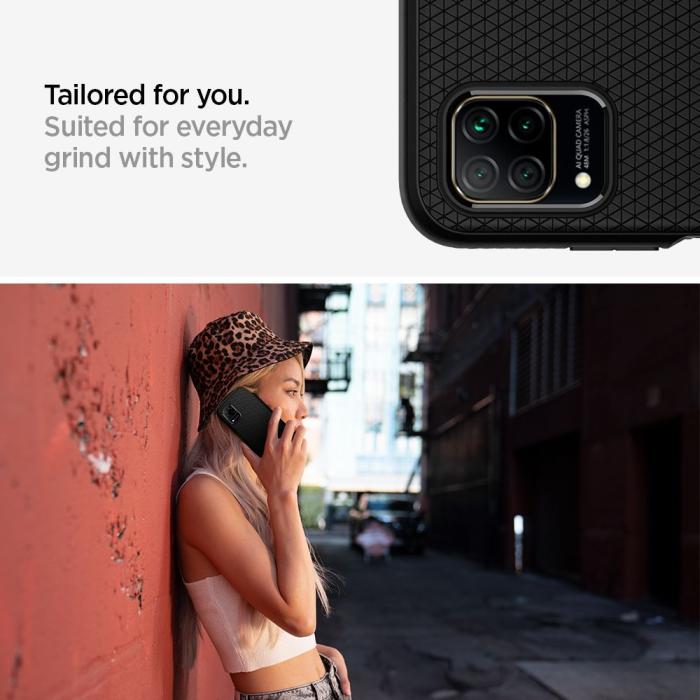 UTGATT5 - SPIGEN Liquid Air Huawei P40 Lite Matte Black