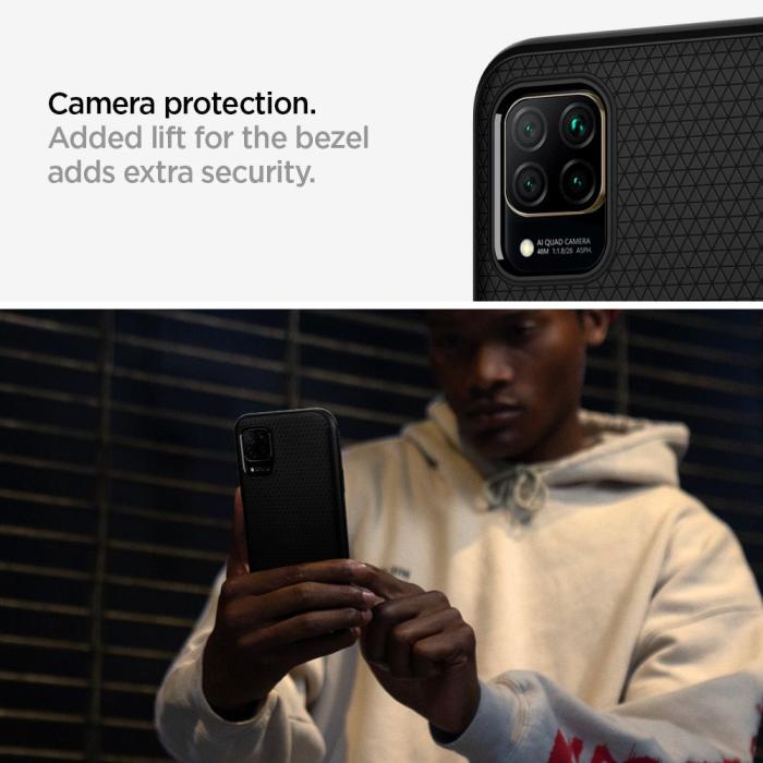 UTGATT5 - SPIGEN Liquid Air Huawei P40 Lite Matte Black
