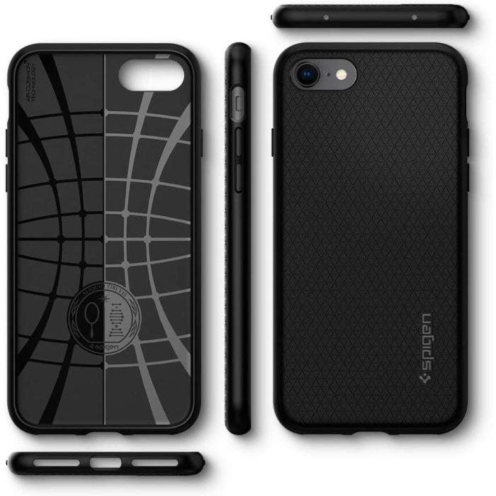 Spigen - Spigen Liquid Air Skal iPhone 7/8/SE (2020/2022) - Svart