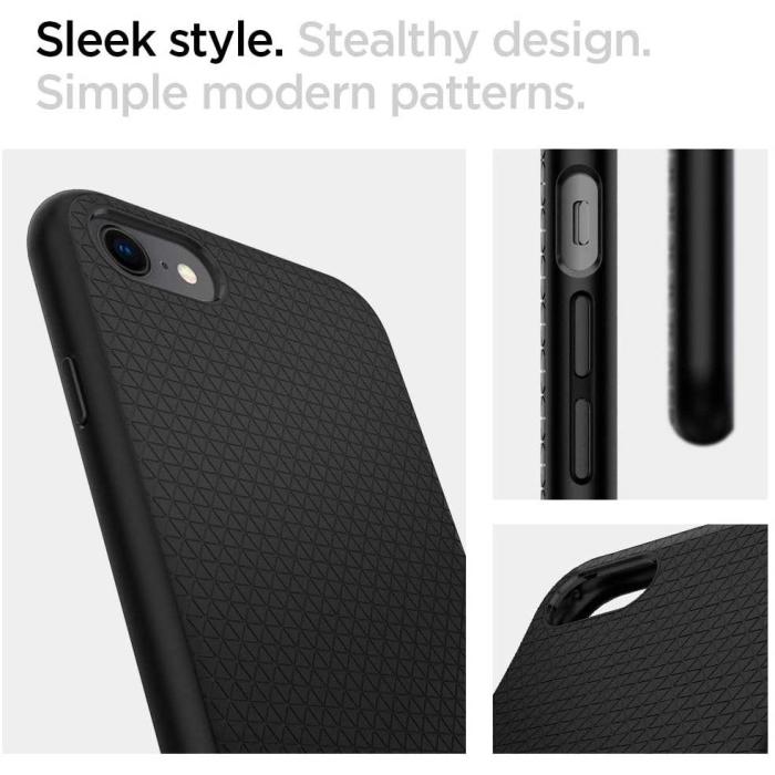 Spigen - Spigen Liquid Air Skal iPhone 7/8/SE (2020/2022) - Svart