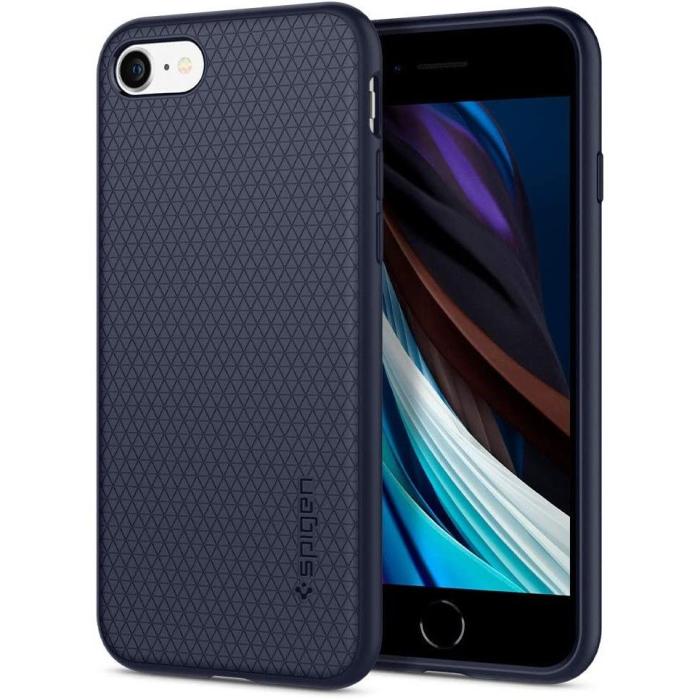 UTGATT1 - Spigen Liquid Air Skal iPhone 7/8/SE (2020/2022) - Midnattsblå
