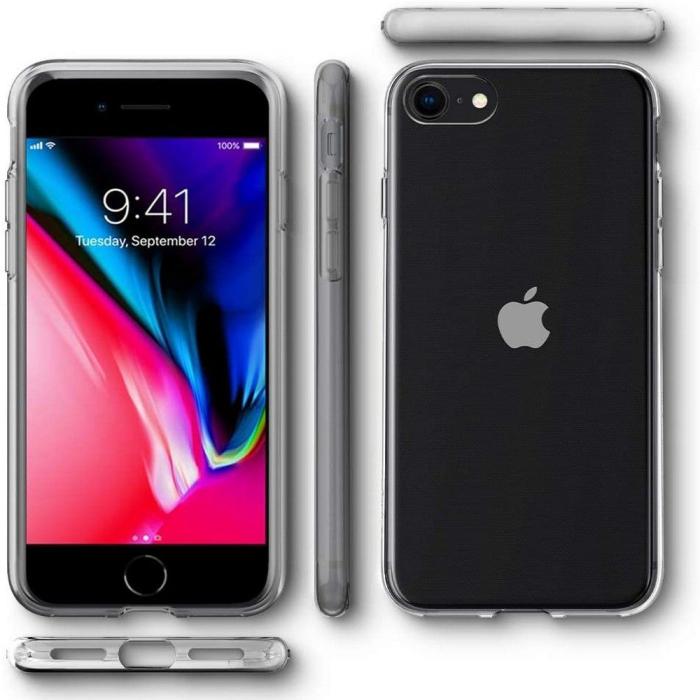 Spigen - Spigen Liquid Crystal Skal iPhone 7/8/SE (2020/2022) - Crystal Clear