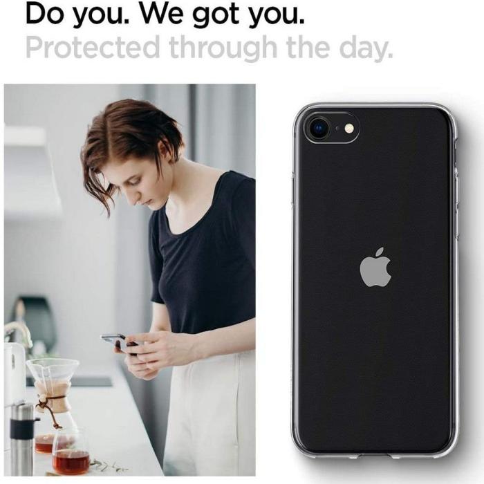 Spigen - Spigen Liquid Crystal Skal iPhone 7/8/SE (2020/2022) - Crystal Clear