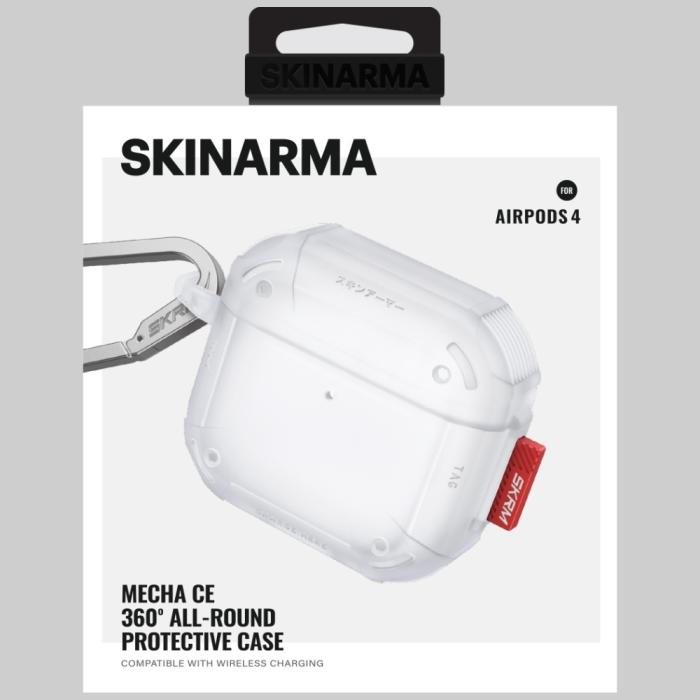 Skinarma - Skinarma AirPods 4 Skal Mecha CE - Frost
