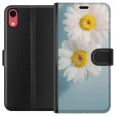 Gustaf - Pl&aring;nboksfodral till Apple iPhone XR med Sommarblommor