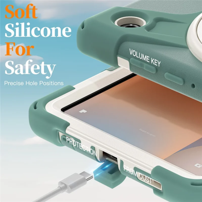 A-One Brand - Galaxy Tab A11 Mobilskal Kickstand Silikon Axelrem