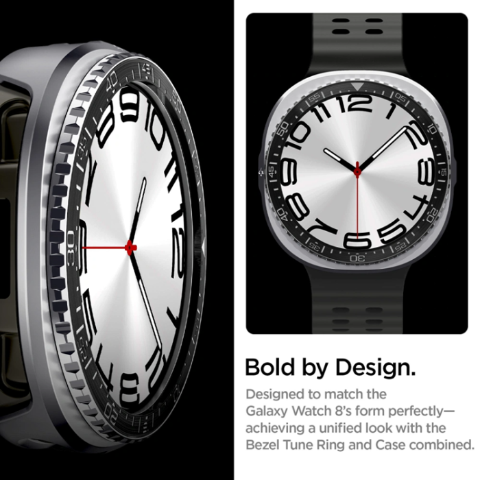 Spigen - Spigen Galaxy Watch 8 (44mm) Skal Bezel Tune Pro - Svart