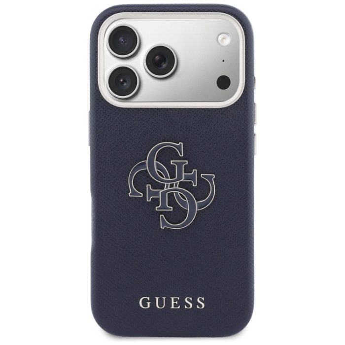 Guess - Guess Mobilskal iPhone 17 Pro Max FW Resin Logo - Blå