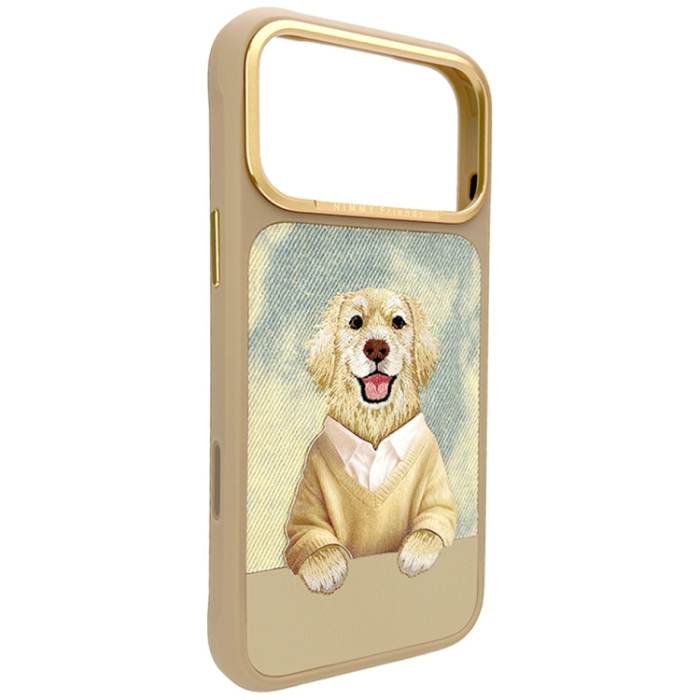 NIMMY - Nimmy Mobilskal För iPhone 17 Pro MagSafe Gentle Pets Series Dog - Brun