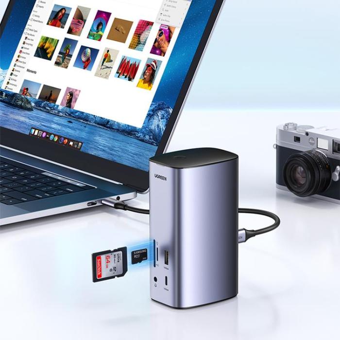 UTGATT1 - Ugreen Multifunction HUB 12in1 - Grå