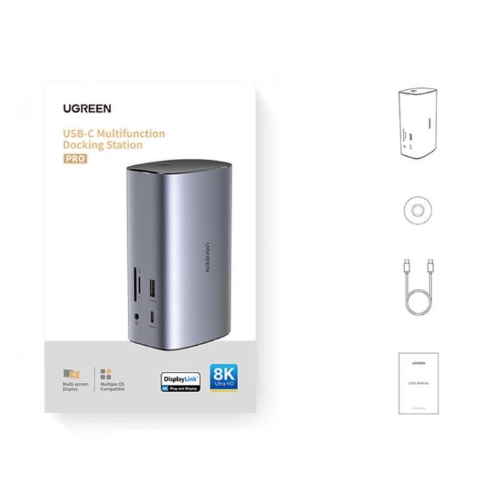 UTGATT1 - Ugreen Multifunction HUB 12in1 - Grå
