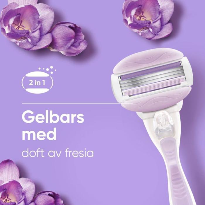 Gillette - Gillette Rakhyvel Comfortglide Breeze + 4st rakblad