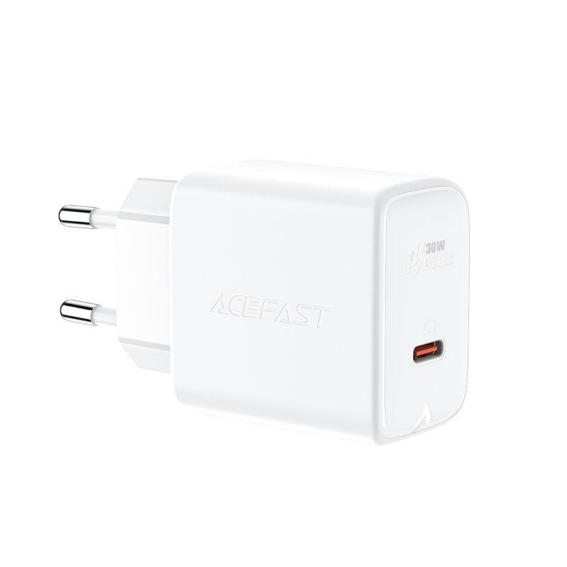 Acefast GaN Väggladdare USB-C 30W - Vit | 505295 | AlltMobil