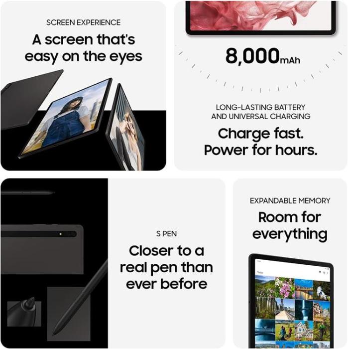 UTGATT - Samsung Galaxy Tab S8 Wi-Fi 256GB 8GB RAM - Grafit