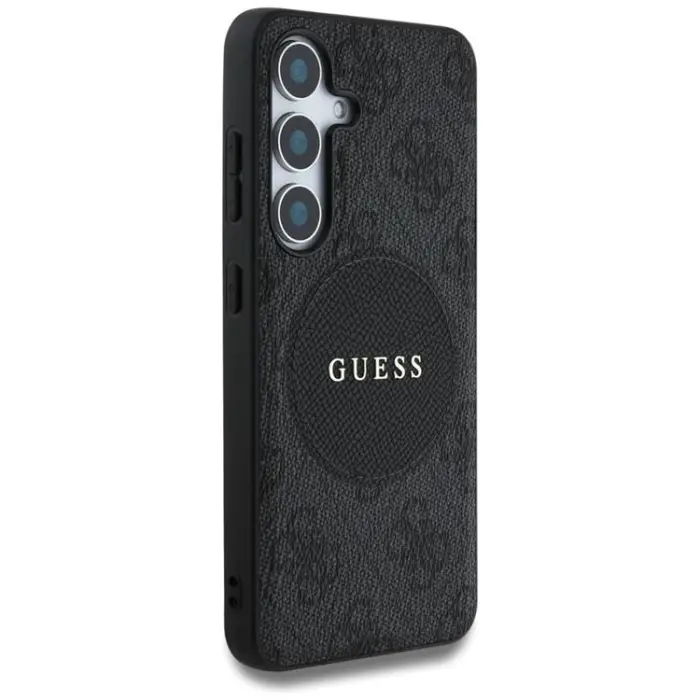 Guess - Guess Galaxy S25 Plus Mobilskal MagSafe Round Patch Classic Logo - Svart