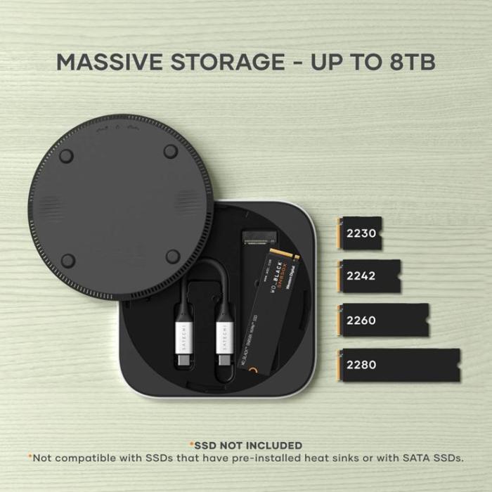 Satechi - Satechi USB4 Slim NVMe SSD-kabinett
