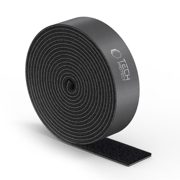 Tech-Protect Kabel Organisatör Velcro 300cm - Svart | 3541 | AlltMobil