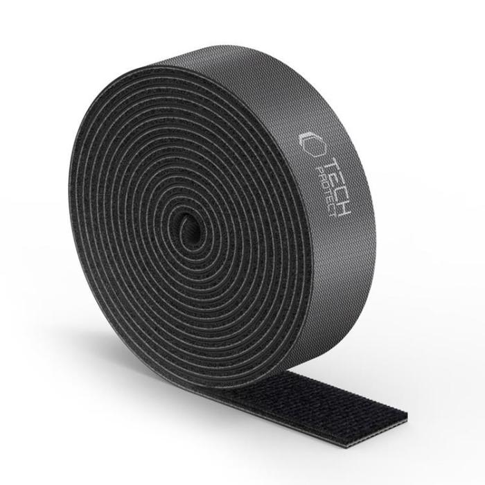 Tech-Protect - Tech-Protect Kabel Organisatör Velcro 300cm - Svart
