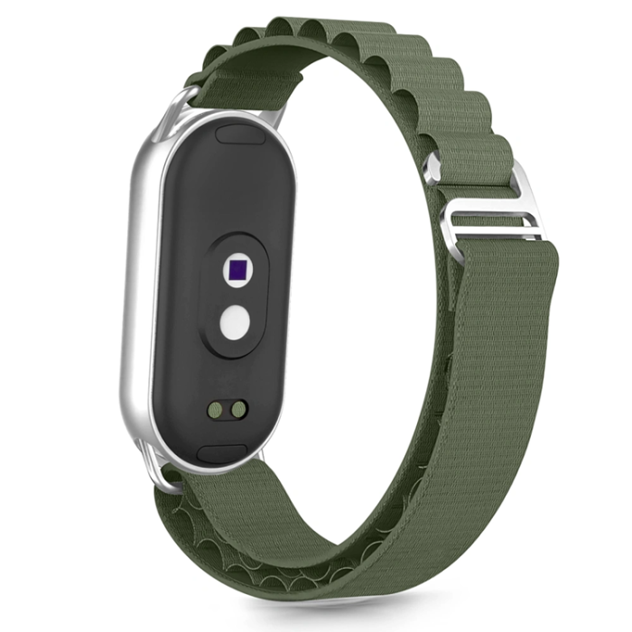 Tech-Protect - Tech-Protect Xiaomi Smart Band 8/9/10/NFC Armband Nylon Pro - Grön