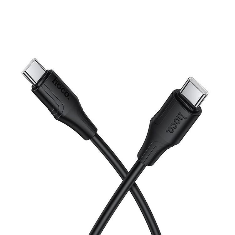 HOCO USB-C till USB-C 60W Kabel 1m 3A Silikon X124 - Svart | 3541 | AlltMobil