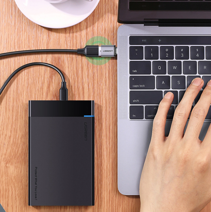 Ugreen - Ugreen USB-C till USB-A Adapter Med Snodd - Grå
