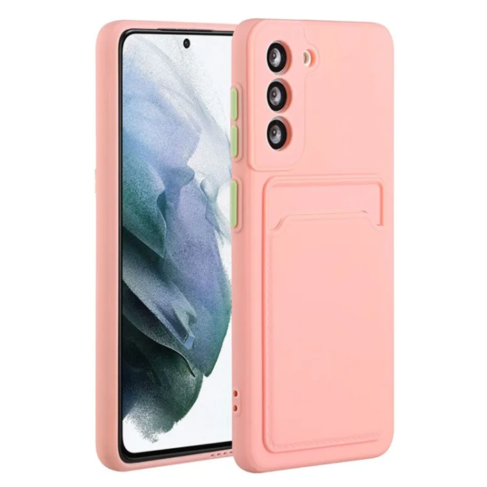 OEM - Galaxy S23 Plus Mobilskal Korthållare TPU - Rosa