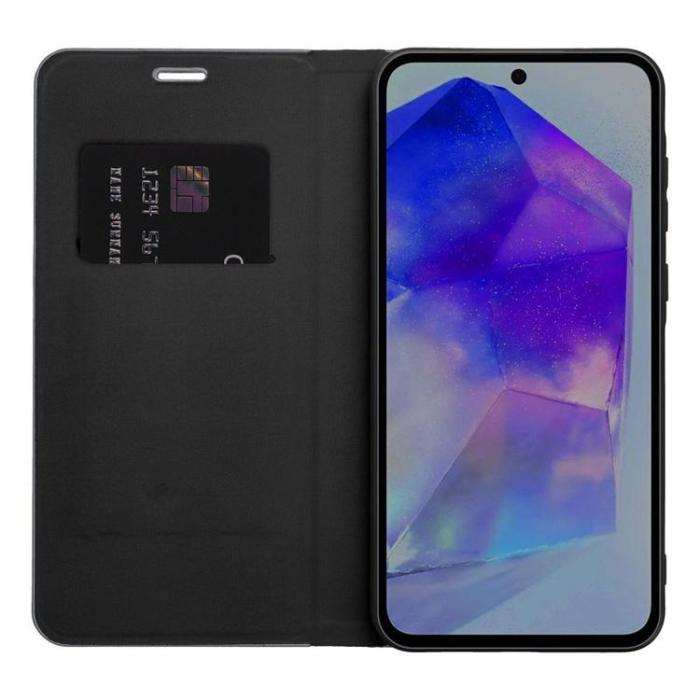 OEM - Galaxy XCover 7 Plånboksfodral Luna Carbon - Svart