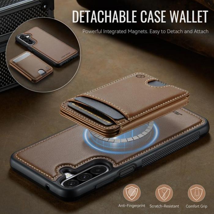 OEM - JEEHOOD Samsung Galaxy A26 5G Mobilskal KonstLäder - Brun