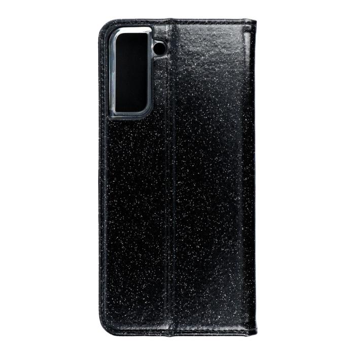UTGATT1 - Forcell SHINING plånboksfodral till Samsung Galaxy S21 Plus Svart
