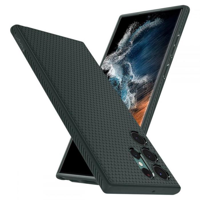 UTGATT1 - Spigen Liquid Air Skal Galaxy S22 Ultra - Grön