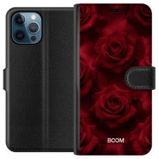 iSecrets - Pl&aring;nboksfodral till Apple iPhone 12 Pro med Crimson Rose