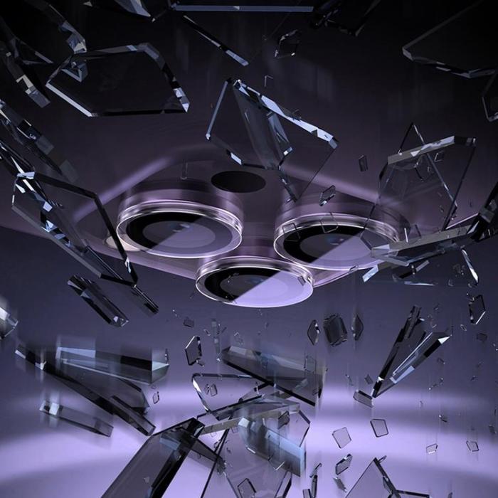 BASEUS - Baseus iPhone 12 Pro/11 Pro Kameralinsskydd i Härdat Glas