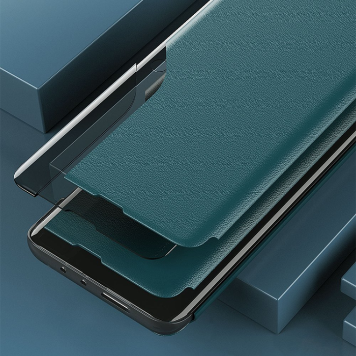 OEM - Galaxy A12 (2020/2021)/M12 Fodral Eco Läder View - Blå