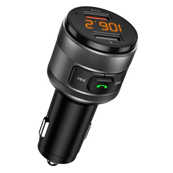 OEM - C57 Mini Dual USB QC3.0 Billaddare FM Sändare Bluetooth MP3 Spelare