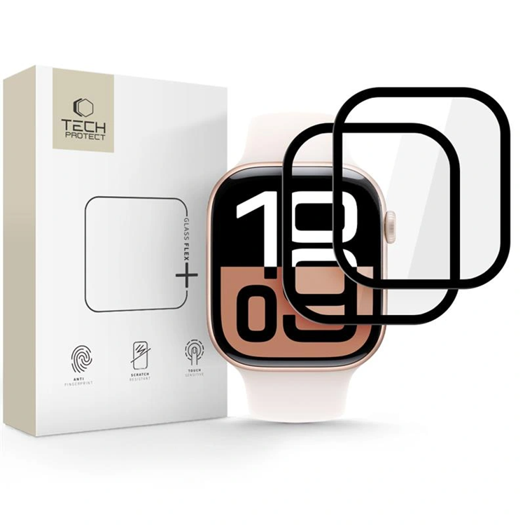 [2-Pack] Tech-protect Apple Watch 10 (42mm) Plastfilm Skärmskydd | 5468 | AlltMobil