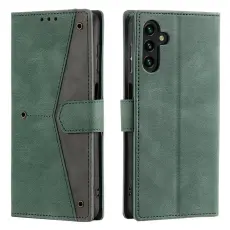 OEM - Samsung Galaxy A57 Pl&aring;nboksfodral Konstl&auml;der - Gr&ouml;n