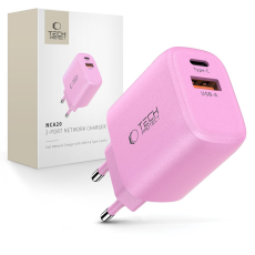 Tech-Protect - Tech-Protect Väggladdare USB-A Till USB-C 30W - Baby Rosa