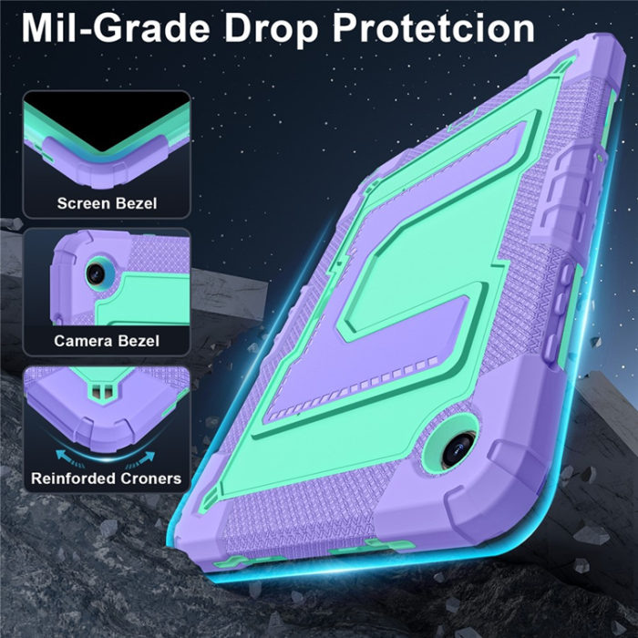 A-One Brand - Galaxy Tab A9 Plus Skal Kickstand Med Rem Anti Drop